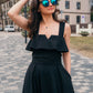 Pearl black two piece Florence dress