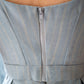 back of the sky blue top - feminine and sophisticated tractor zipper